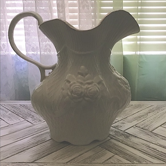 Vintage Porcelain Victorian Pitcher & Server - Picture 12 of 15